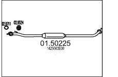 Střední tlumič výfuku MTS 01.50225