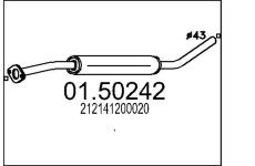 Střední tlumič výfuku MTS 01.50242
