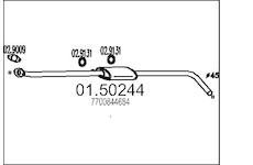 Stredni tlumic vyfuku MTS 01.50244