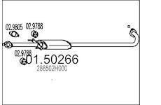 Střední tlumič výfuku MTS 01.50266