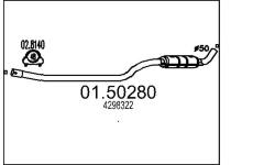 Střední tlumič výfuku MTS 01.50280