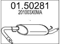 Stredni tlumic vyfuku MTS 01.50281