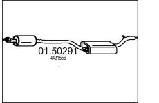 Střední tlumič výfuku MTS 01.50291