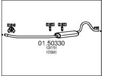 Střední tlumič výfuku MTS 01.50330