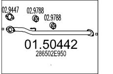 Střední tlumič výfuku MTS 01.50442