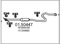 Střední tlumič výfuku MTS 01.50447