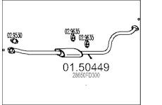 Střední tlumič výfuku MTS 01.50449