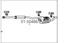 Střední tlumič výfuku MTS 01.50466