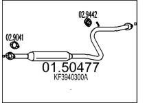 Střední tlumič výfuku MTS 01.50477