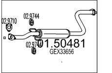 Střední tlumič výfuku MTS 01.50481