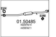 Stredni tlumic vyfuku MTS 01.50485