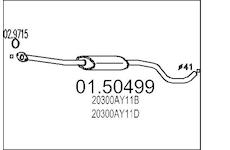 Stredni tlumic vyfuku MTS 01.50499