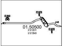 Střední tlumič výfuku MTS 01.50500