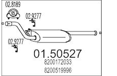 Střední tlumič výfuku MTS 01.50527