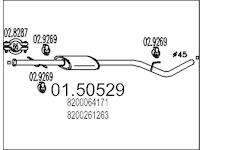 Střední tlumič výfuku MTS 01.50529