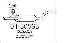 Stredni tlumic vyfuku MTS 01.50565