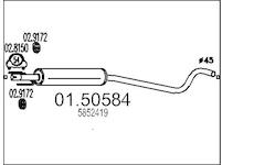 Střední tlumič výfuku MTS 01.50584