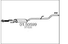 Střední tlumič výfuku MTS 01.50599