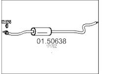 Střední tlumič výfuku MTS 01.50638