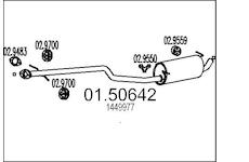 Střední tlumič výfuku MTS 01.50642
