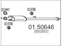 Střední tlumič výfuku MTS 01.50646