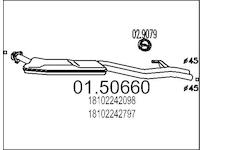 Střední tlumič výfuku MTS 01.50660