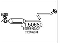 Stredni tlumic vyfuku MTS 01.50680