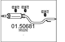 Střední tlumič výfuku MTS 01.50681