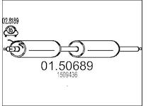 Střední tlumič výfuku MTS 01.50689