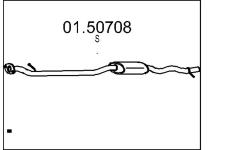 Střední tlumič výfuku MTS 01.50708