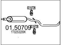 Střední tlumič výfuku MTS 01.50709