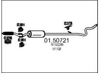 Střední tlumič výfuku MTS 01.50721