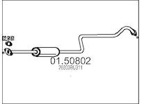 Střední tlumič výfuku MTS 01.50802