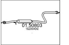 Stredni tlumic vyfuku MTS 01.50803