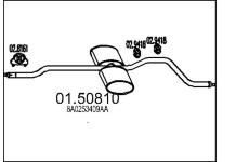 Střední tlumič výfuku MTS 01.50810