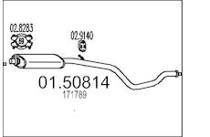 Střední tlumič výfuku MTS 01.50814