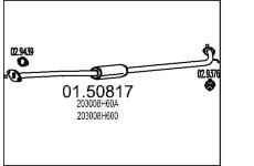 Střední tlumič výfuku MTS 01.50817