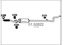 Střední tlumič výfuku MTS 01.50822