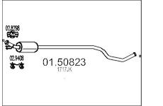 Střední tlumič výfuku MTS 01.50823