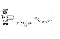 Střední tlumič výfuku MTS 01.50824