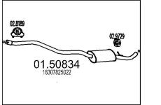 Střední tlumič výfuku MTS 01.50834