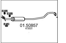 Střední tlumič výfuku MTS 01.50857
