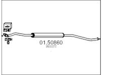 Stredni tlumic vyfuku MTS 01.50860