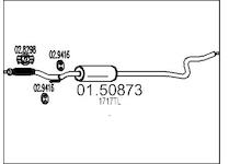 Střední tlumič výfuku MTS 01.50873