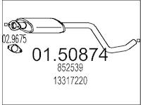 Střední tlumič výfuku MTS 01.50874