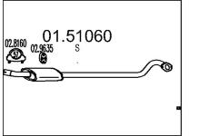 Střední tlumič výfuku MTS 01.51060