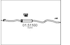 Střední tlumič výfuku MTS 01.51160