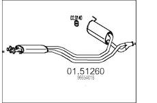 Stredni tlumic vyfuku MTS 01.51260
