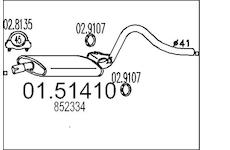 Střední tlumič výfuku MTS 01.51410