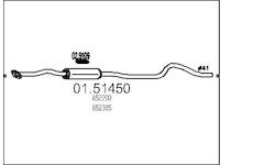 Střední tlumič výfuku MTS 01.51450